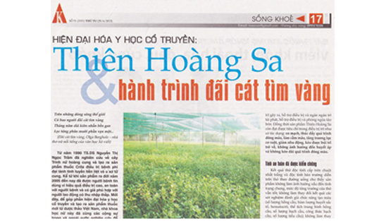 Thiên Hoàng sa và hành trình đãi cát tìm vàng